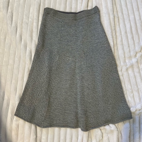 MOSCHINO Cheap and Chic Vintage Knit MIDI Skirt in Gray size 4 - Picture 5 of 12
